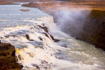 Gullfoss Wasserfall Island von Karijn | Fine art Natuur en Reis Fotografie