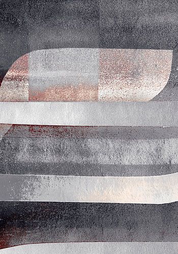 Abstracte Geometrische Retro Vormen Grijs