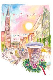 The Landshut town servants lead the Sunday wedding procession by Markus Bleichner