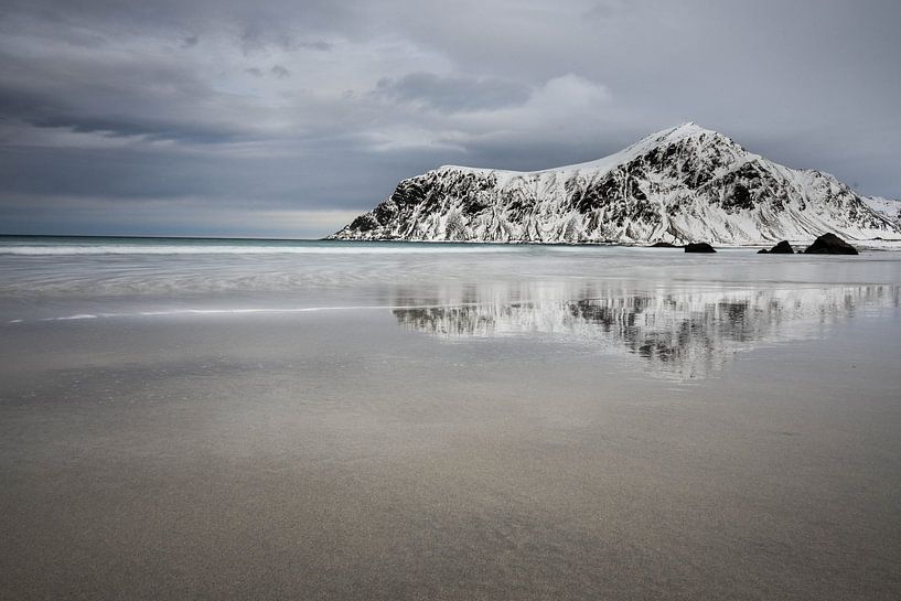 Reflection at Skagsanden Beach by Julia Schellig