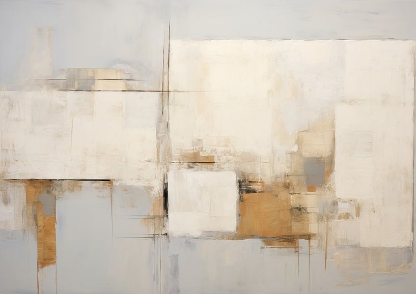 Abstract Architectuur | Echoes of Calm van ARTEO Schilderijen
