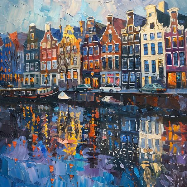 Amsterdam la nuit par Thea