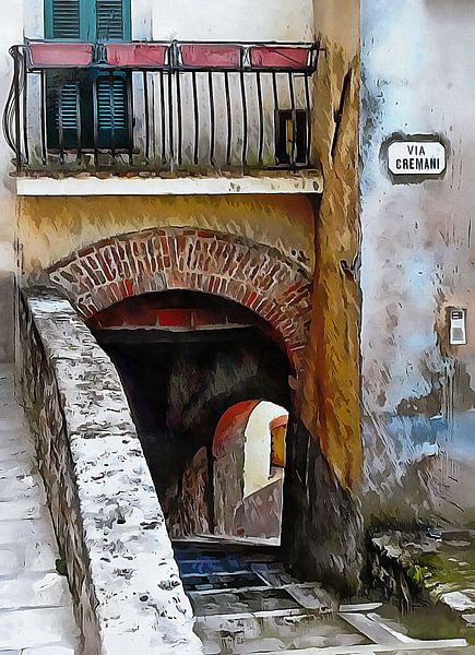 Via Cremani Archways Cetona Tuscany by Dorothy Berry-Lound