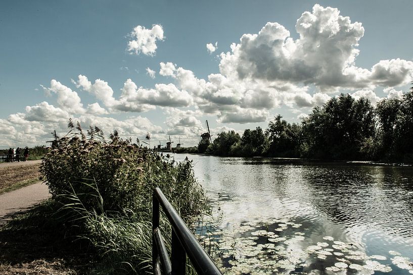 Windmills on the Kinderdijk. by Brian Morgan