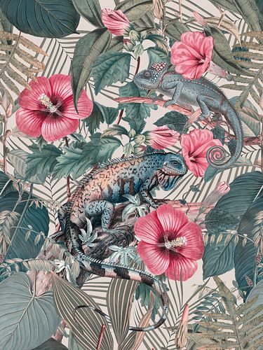 Reptile In Tropical Forest by Andrea Haase