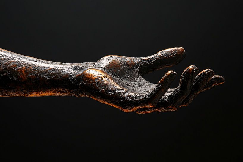 Realistische Handskulptur aus Bronze von Art & Soul Creations