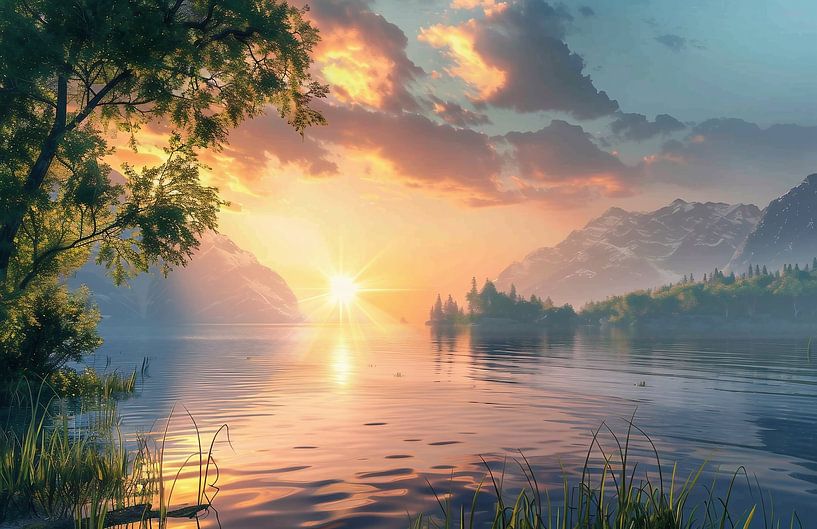 Glanz am See von fernlichtsicht