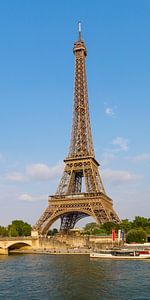 PARIS Eiffel Tower & River Seine Panorama by Melanie Viola