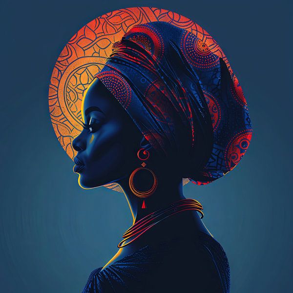 L'élégance culturelle à Silhouette par Poster Art Shop