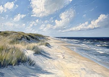 Sand Whisperers van Abstract Schilderij