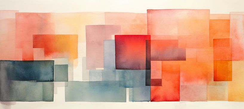Kleur 277974 van Abstract Schilderij