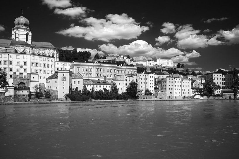 Passau, Bavaria, Germany 1 black and white by Jörg Hausmann