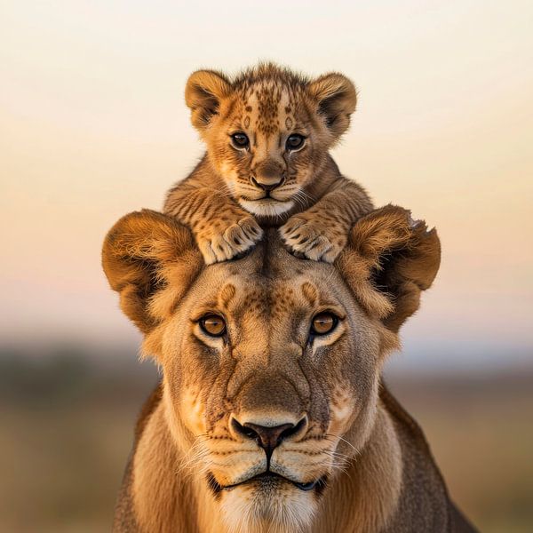 Lion family by Poster Art Shop