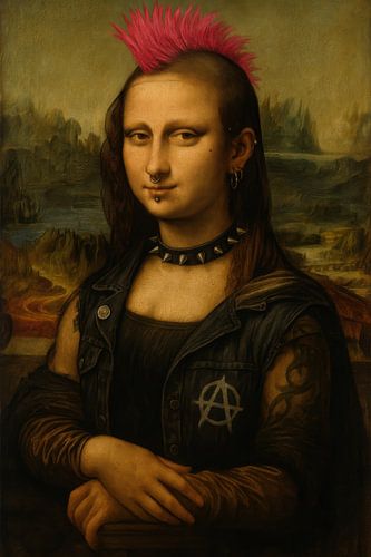 Mona Lisa Punk Portret