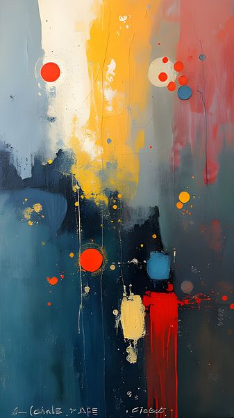 Gravity of Colors van Rita Tielemans Kunst