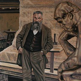 Auguste Rodin Schilderij by Paul Meijering