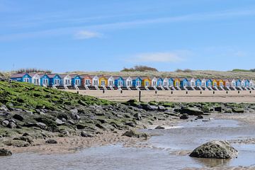 Colorful beach houses in Vlissingen by Kim de Been