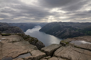 Auf dem Preikestolen, Norwegen