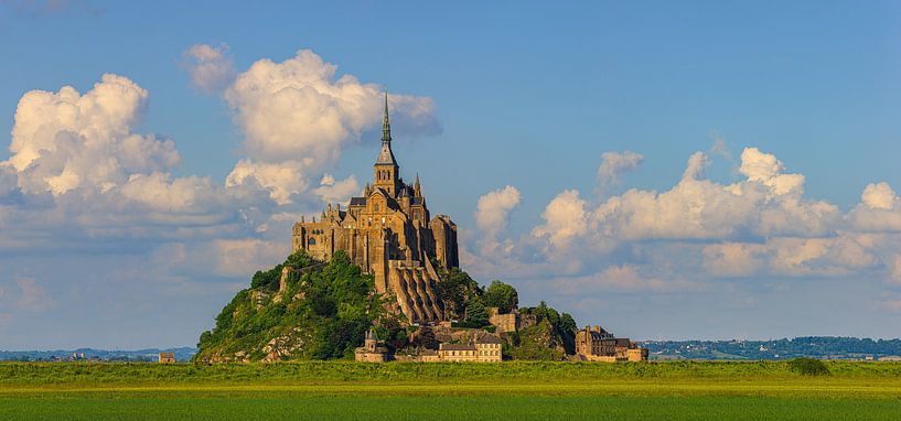 Panorama Mont Saint-Michel, Normandië, Frankrijk van Henk Meijer Photography