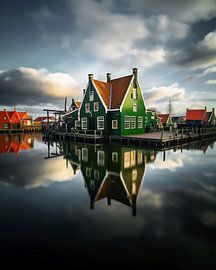 Häuser in den Grachten