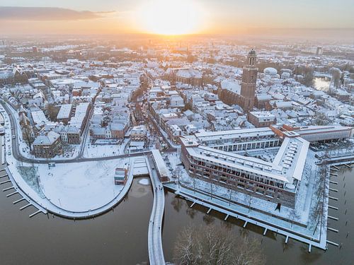Zwolle downtown district during a cold winter morning by Sjoerd van der Wal Photography