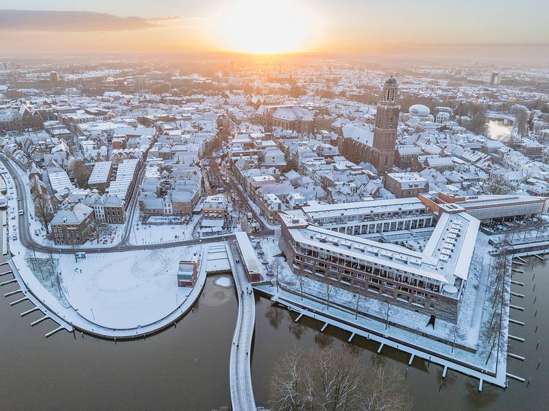 Zwolle downtown district during a cold winter morning by Sjoerd van der Wal Photography