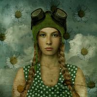 Vintage Beauty Bathing cap