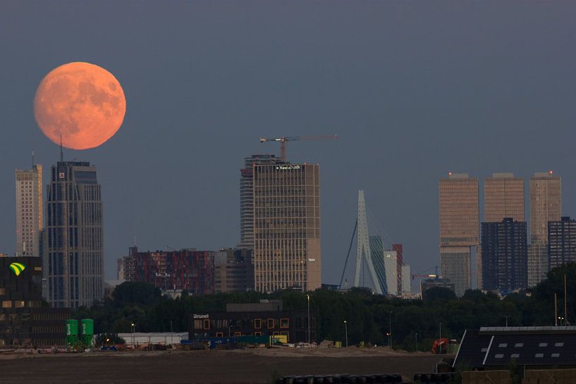 Full moon City of Rotterdam by Brandon Bouwman
