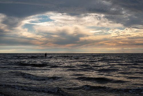 sea view at sunset by Judith Spanbroek-van den Broek