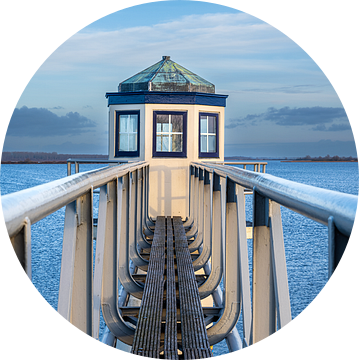 De kleine vuurtoren in Oostmahorn