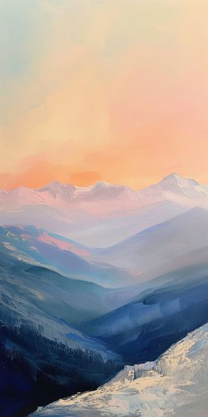Dawn over the mountain peaks by Whale & Sons