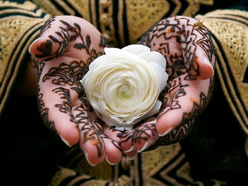 Henna tatoeage op handen