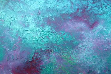 Abstracte kunst - Diepblauwe zee van Patricia Piotrak