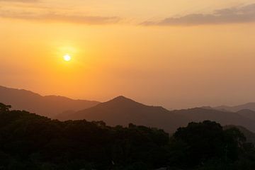 Zonsondergang in Minca, Cartagena