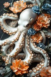 La pieuvre rencontre la pivoine