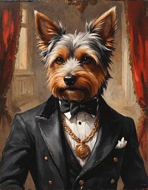 Yorkshire Terrier as a gentleman by Jordan Fenix Gallery