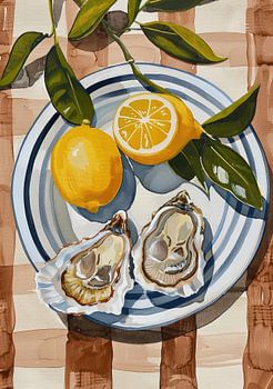 Sommertisch mit Austern