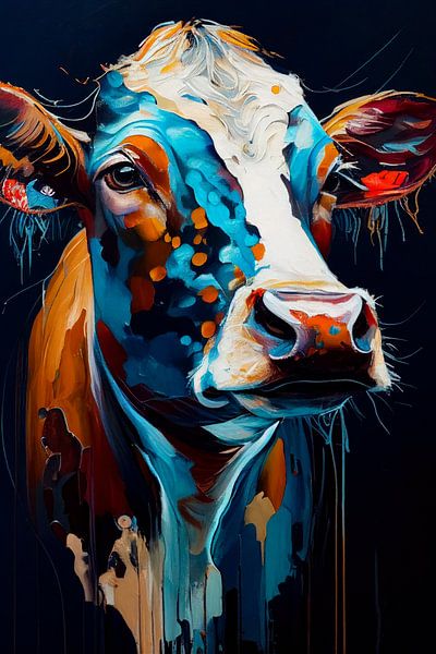 Portrait d'une vache par Bert Nijholt