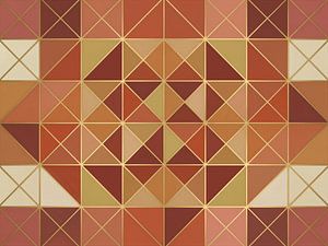 Geometrische Linienführung in warmen Herbsttönen