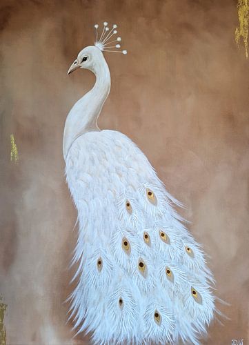 Weißer Pfau – Flüstern aus Gold
