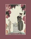 The tumultuous autumn | Art Deco Fashion Advertisement | Historical Art Nouveau fashion print | Dram by NOONY thumbnail