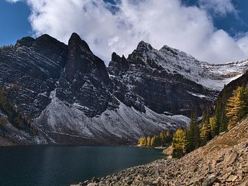 Le lac Agnes en automne sur Timon Schneider