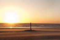 Rustige zonsondergang Noordwijk Nederland van Doris van Meggelen thumbnail