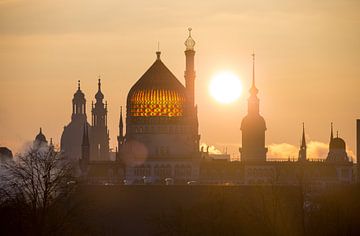 Dresden am Morgen von Sergej Nickel