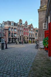 Old church square Amsterdam