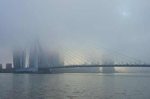 Erasmusbrug in de mist
