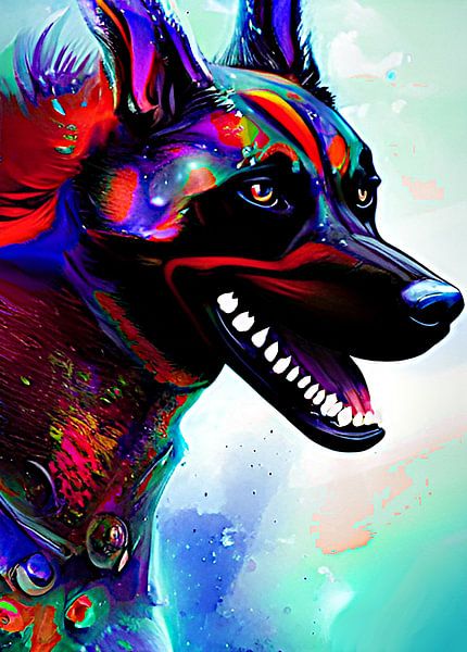Kira die Göttin der Hundewesen von DJF by Dean Jayson Freeman Art | Level Up your Home