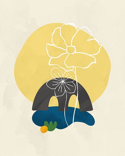 Two flowers in spring