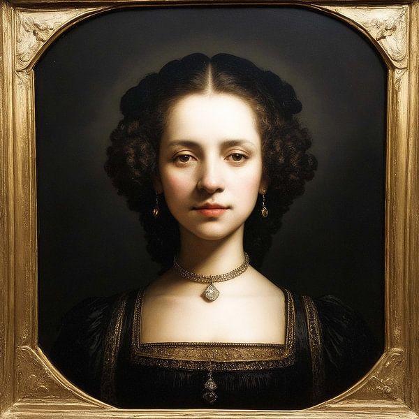 Portrait in frame by Kirtah Designs