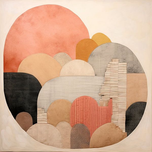 Cercles empilés par Peinture Abstraite